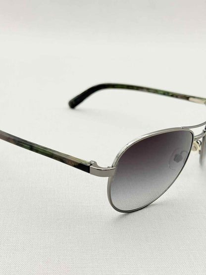 Pre - loved CHANEL Gun Metal Sunglasses at Reems Closet