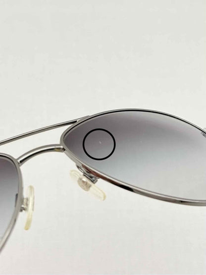 Pre - loved CHANEL Gun Metal Sunglasses at Reems Closet