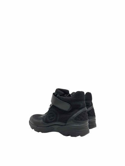 Pre - loved CHANEL Hi Top Black Size EU 36 Sneakers at Reems Closet