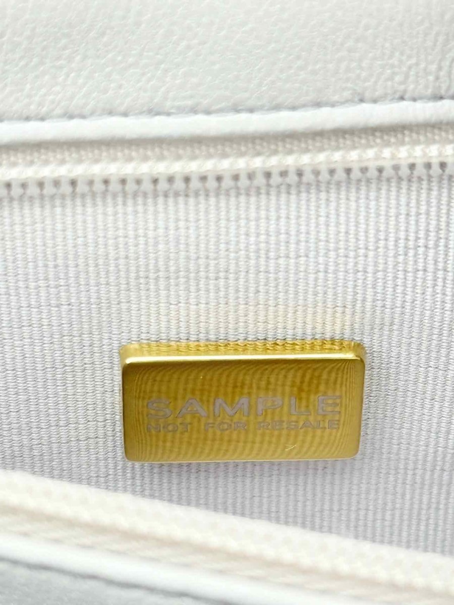 Pre - loved CHANEL Kelly Grey Quilted Top Handle at Reems Closet