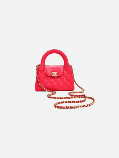 Pre - loved CHANEL Kelly Shopper Pink Top Handle at Reems Closet