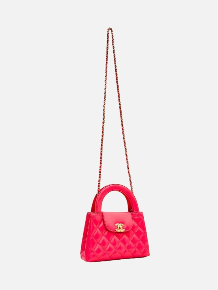 Pre - loved CHANEL Kelly Shopper Pink Top Handle at Reems Closet