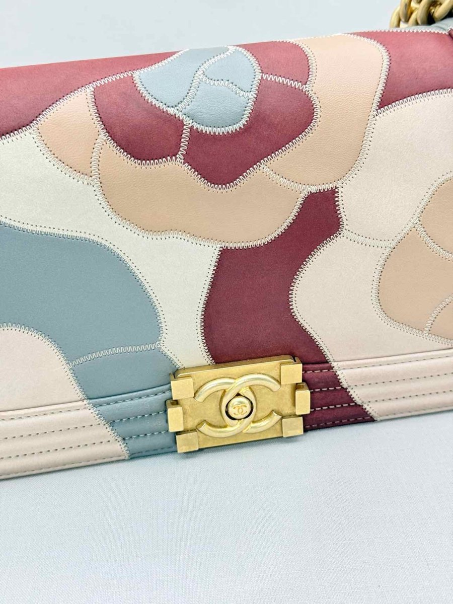 Pre - loved CHANEL Limited Edition Pink Multicolor Shoulder Bag at Reems Closet