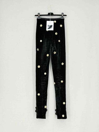 Pre - loved CHANEL Metiers d'arts Black Size US 4 Leggings at Reems Closet