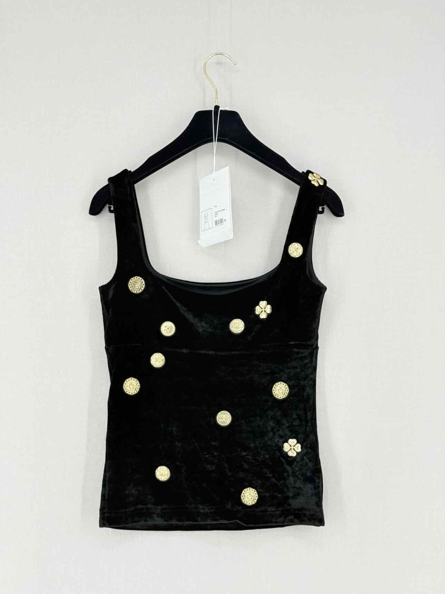 Pre - loved CHANEL Metiers d'arts Black Size US 6 Top at Reems Closet