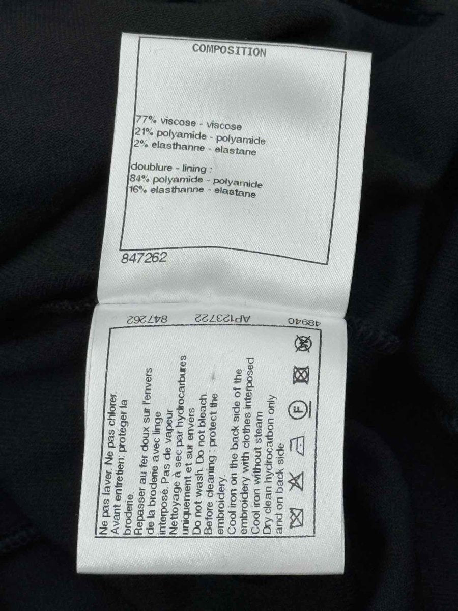 Pre - loved CHANEL Metiers d'arts Black Size US 6 Top at Reems Closet