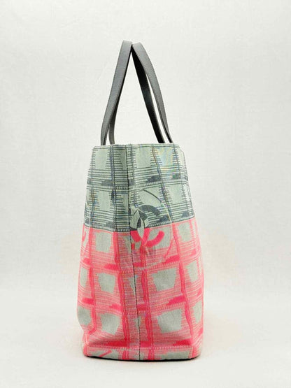 Pre - loved CHANEL New Travel Line Pink Multicolor Tote Bag at Reems Closet