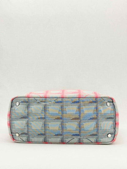 Pre - loved CHANEL New Travel Line Pink Multicolor Tote Bag at Reems Closet