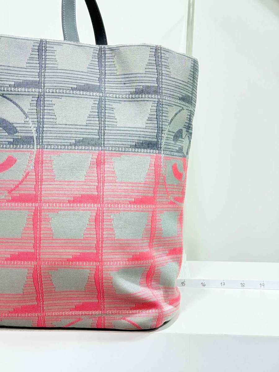 Pre - loved CHANEL New Travel Line Pink Multicolor Tote Bag at Reems Closet