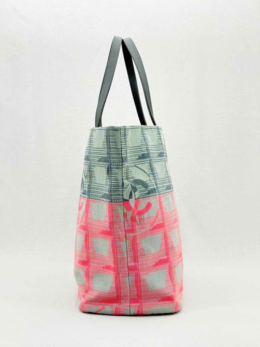 Pre - loved CHANEL New Travel Line Pink Multicolor Tote Bag at Reems Closet