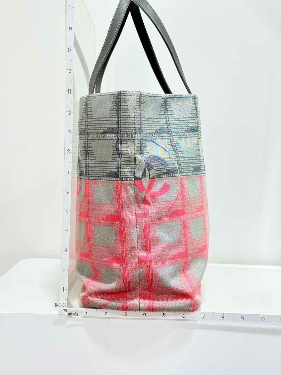 Pre - loved CHANEL New Travel Line Pink Multicolor Tote Bag at Reems Closet