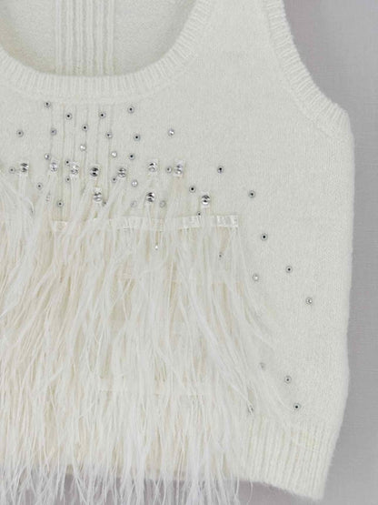 Pre - loved CHANEL Off - white Size US 0 Tank Top at Reems Closet