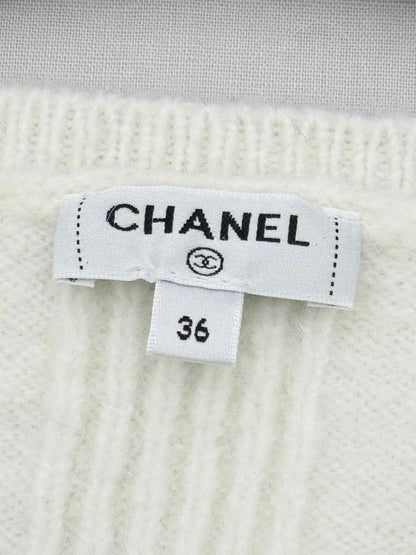 Pre - loved CHANEL Off - white Size US 0 Tank Top at Reems Closet