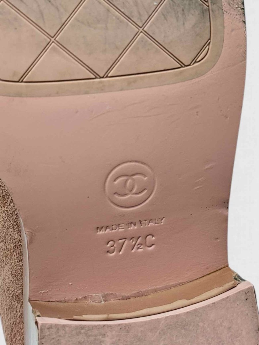 Pre - loved CHANEL Pink Size EU 37.5 Loafers at Reems Closet