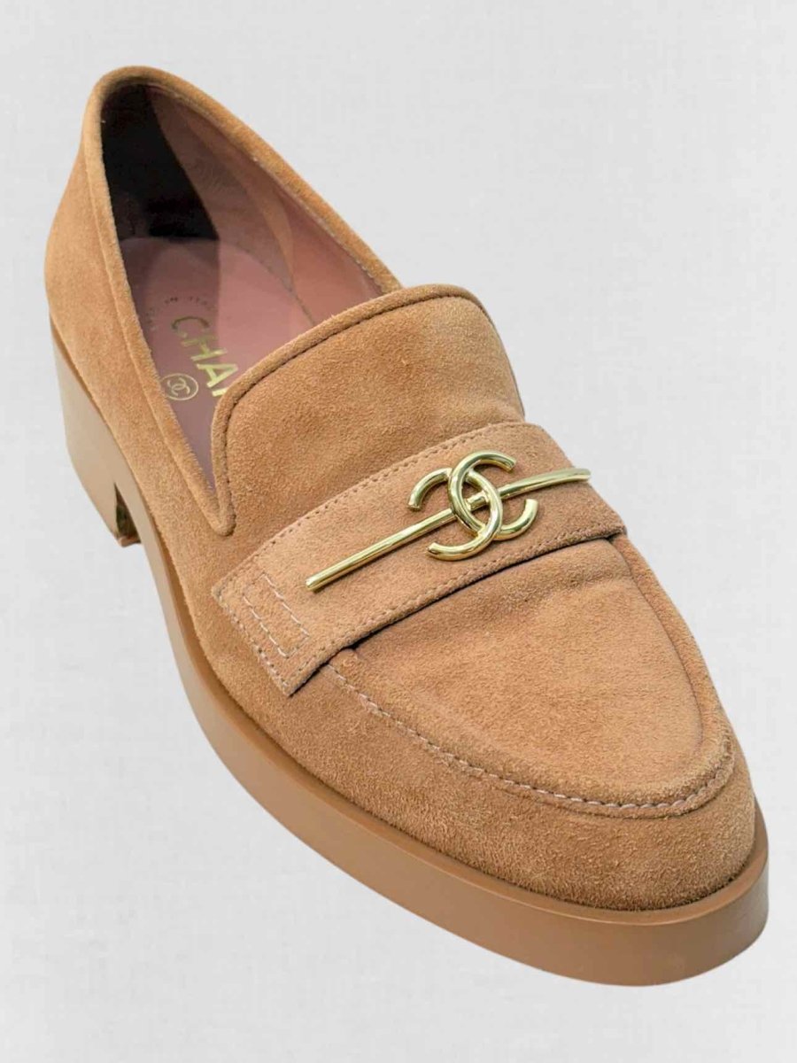 Pre - loved CHANEL Pink Size EU 37.5 Loafers at Reems Closet