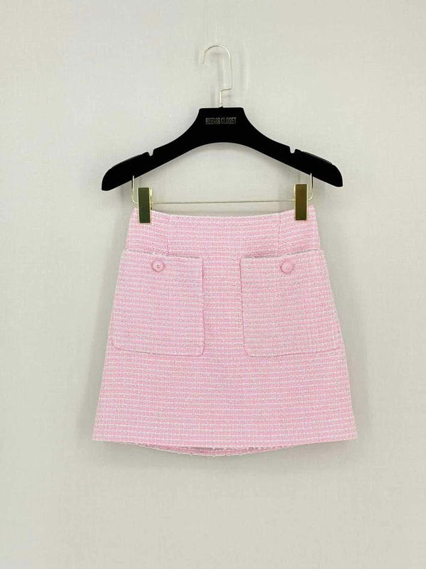 Pre-loved CHANEL Pink Size US 4 Mini Skirt at Reems Closet