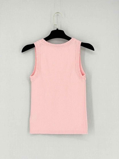 Pre - loved CHANEL Pink Size US 4 Tank Top at Reems Closet