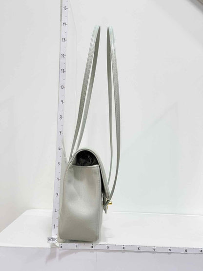 Pre-loved CHANEL Preppy Coco Pastel Green Shoulder Bag at Reems Closet