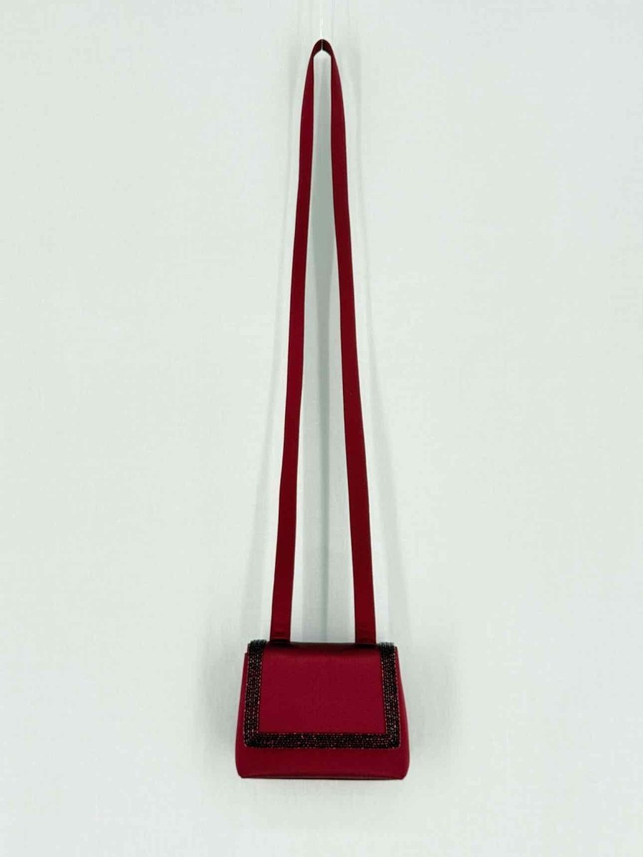 Pre - loved CHANEL Red Shoulder Bag at Reems Closet