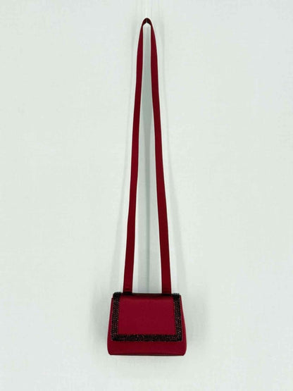 Pre - loved CHANEL Red Shoulder Bag at Reems Closet