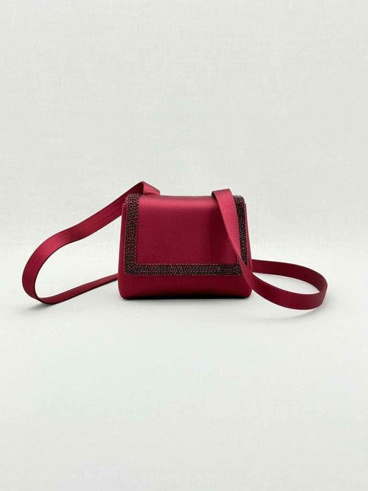 Pre - loved CHANEL Red Shoulder Bag at Reems Closet