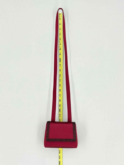 Pre - loved CHANEL Red Shoulder Bag at Reems Closet