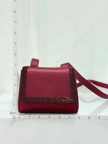 Pre - loved CHANEL Red Shoulder Bag at Reems Closet