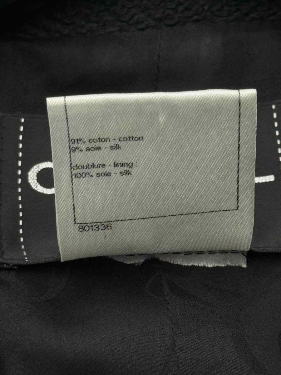 Pre - loved CHANEL Short Boxy Tweed Black Size US 8 Jacket at Reems Closet