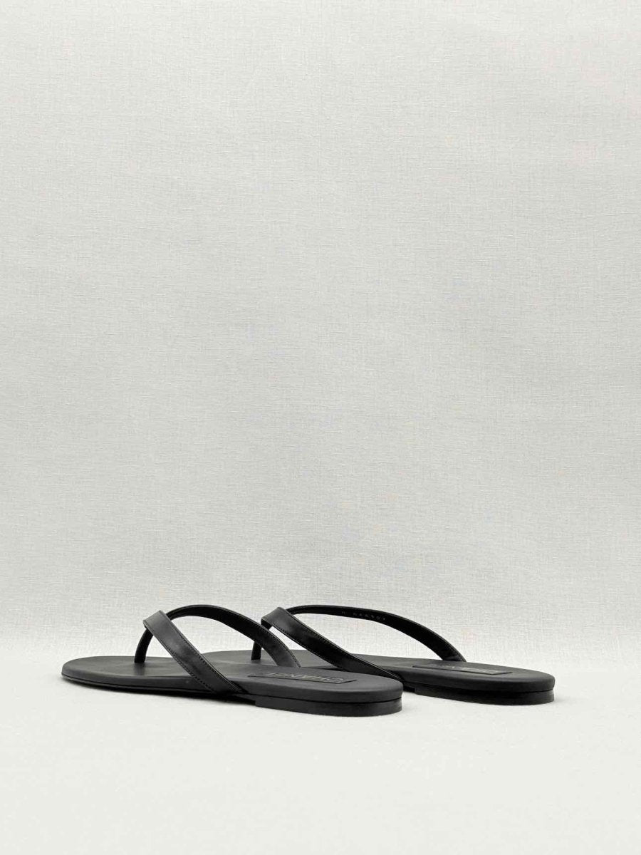 Pre - loved CHANEL Thong Black Size EU 41 Flats at Reems Closet