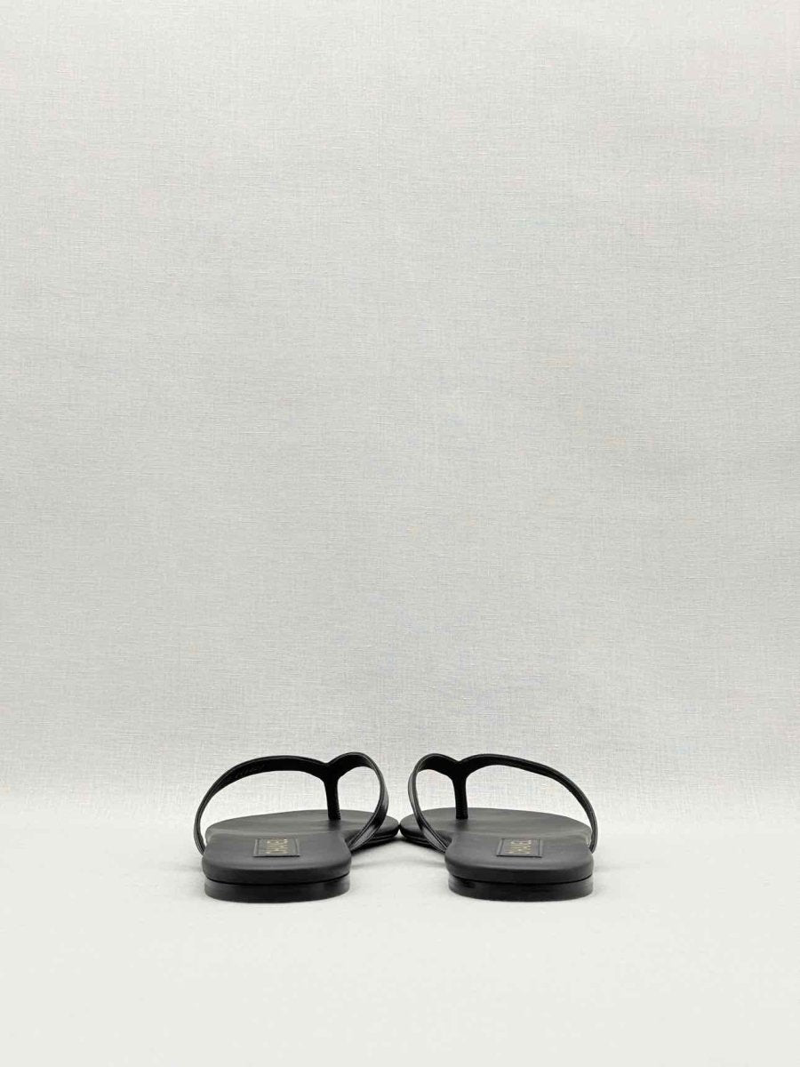 Pre - loved CHANEL Thong Black Size EU 41 Flats at Reems Closet