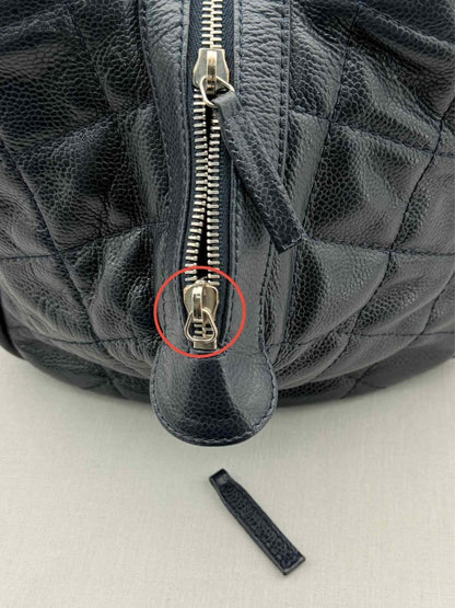 Pre - loved CHANEL Timeless Black Quilted Bowling Bag at Reems Closet
