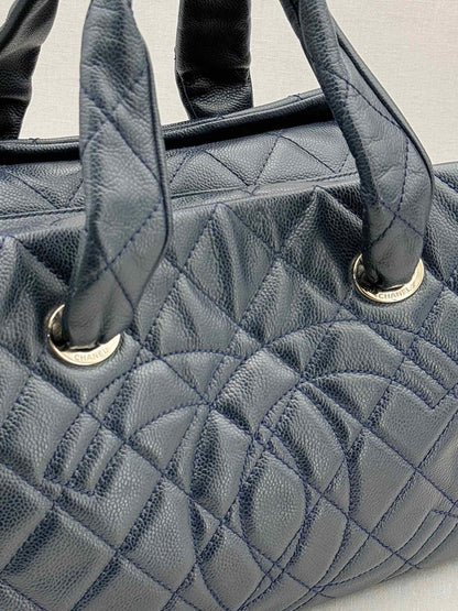 Pre - loved CHANEL Timeless Black Quilted Bowling Bag at Reems Closet