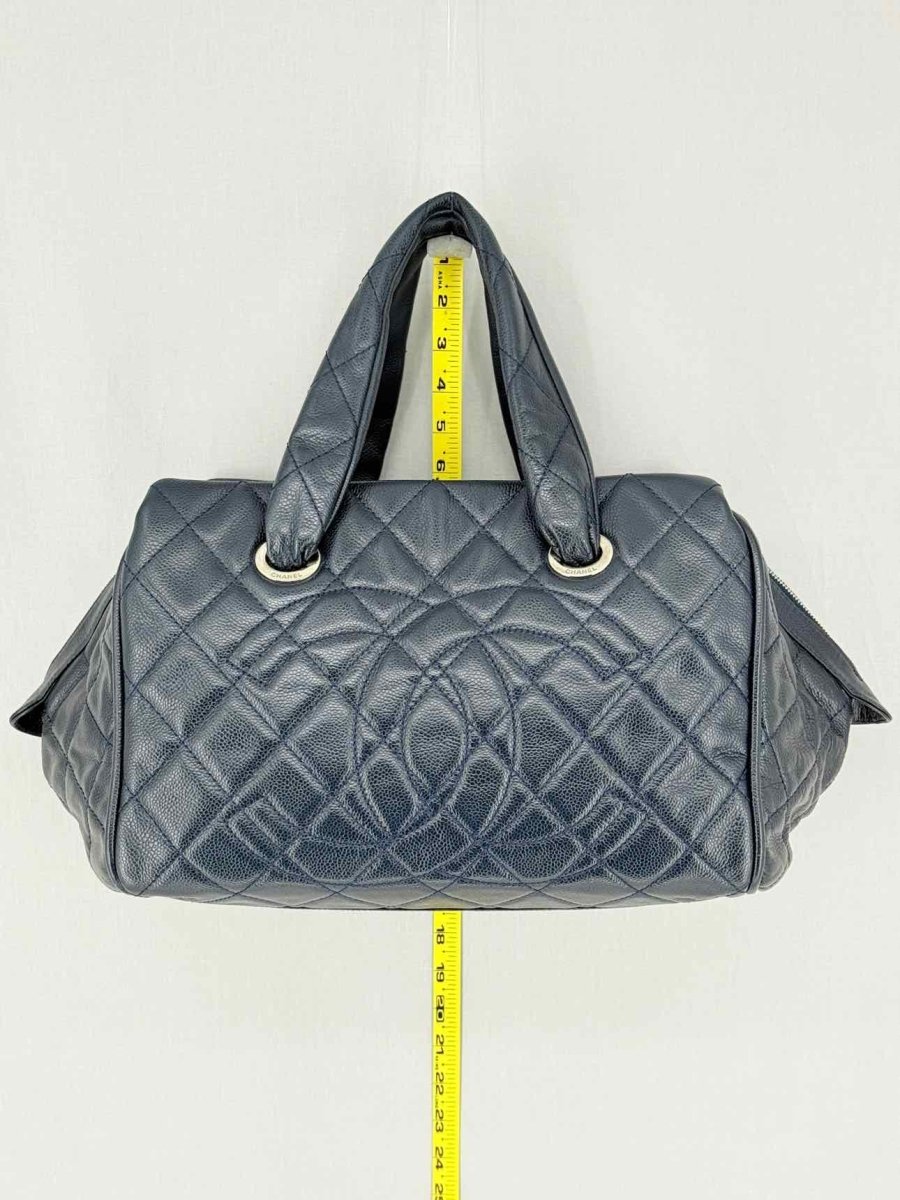 Pre - loved CHANEL Timeless Black Quilted Bowling Bag at Reems Closet