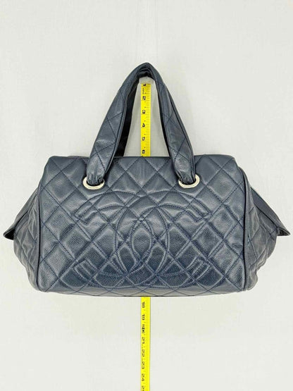 Pre - loved CHANEL Timeless Black Quilted Bowling Bag at Reems Closet