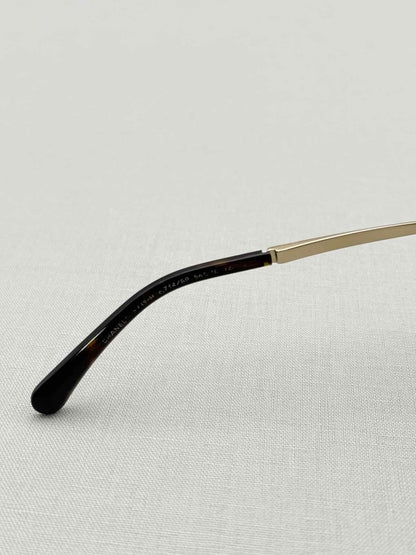 Pre-loved CHANEL Tortoise Brown Sunglasses at Reems Closet