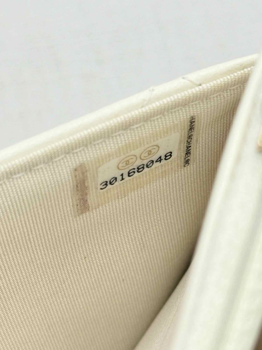 Pre-loved CHANEL Trendy CC WOC White Quilted Shoulder Bag at Reems Closet
