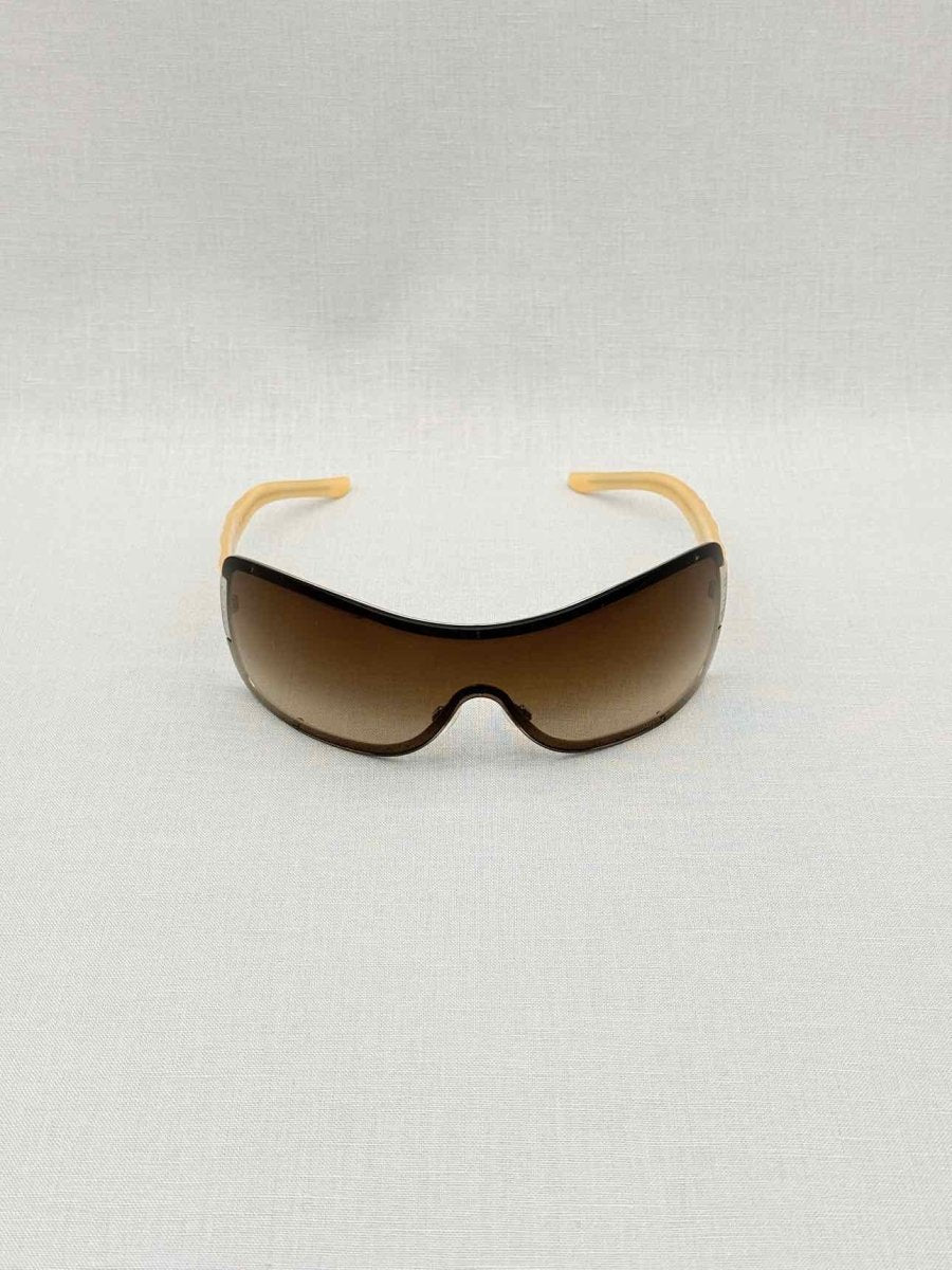 Pre-loved CHANEL Vintage Beige Sunglasses at Reems Closet