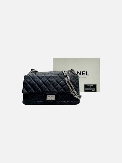 Pre - loved CHANEL Vintage Black Quilted Shoulder Bag at Reems Closet