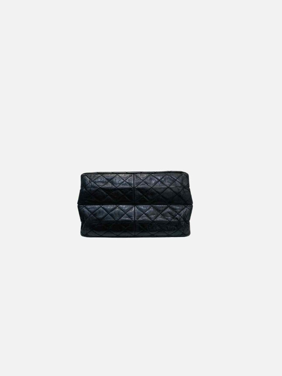 Pre - loved CHANEL Vintage Black Quilted Shoulder Bag at Reems Closet