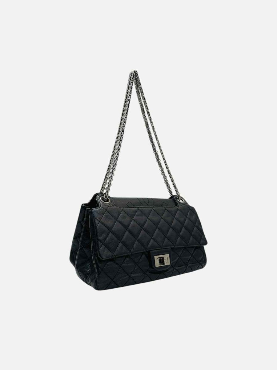 Pre - loved CHANEL Vintage Black Quilted Shoulder Bag at Reems Closet