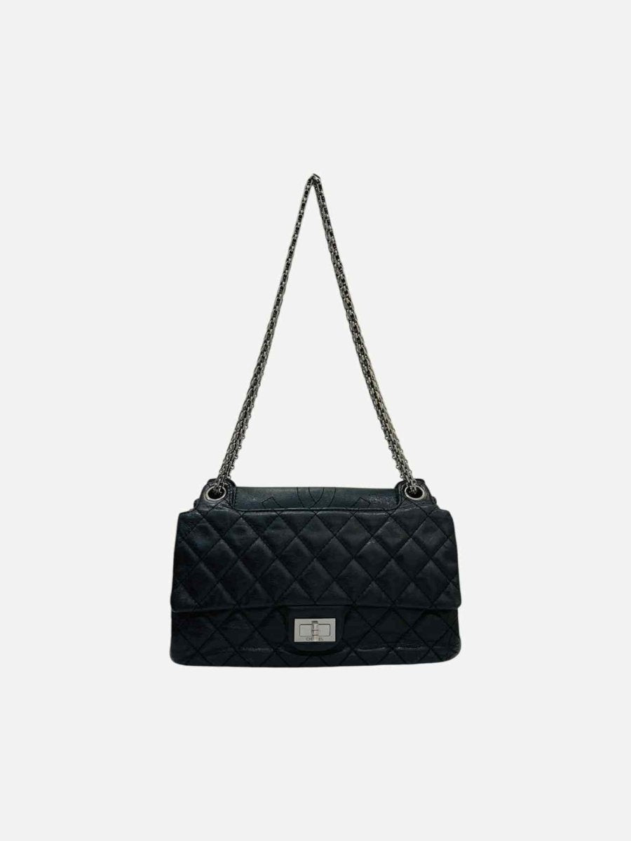 Pre - loved CHANEL Vintage Black Quilted Shoulder Bag at Reems Closet