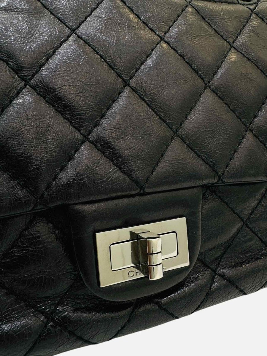 Pre - loved CHANEL Vintage Black Quilted Shoulder Bag at Reems Closet