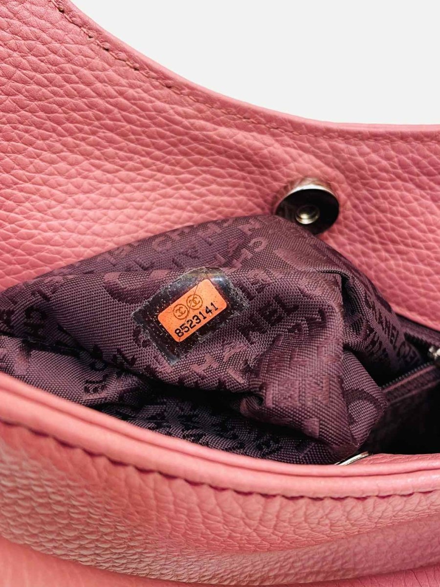 Pre - loved CHANEL Vintage Pink Tassel Shoulder Bag at Reems Closet