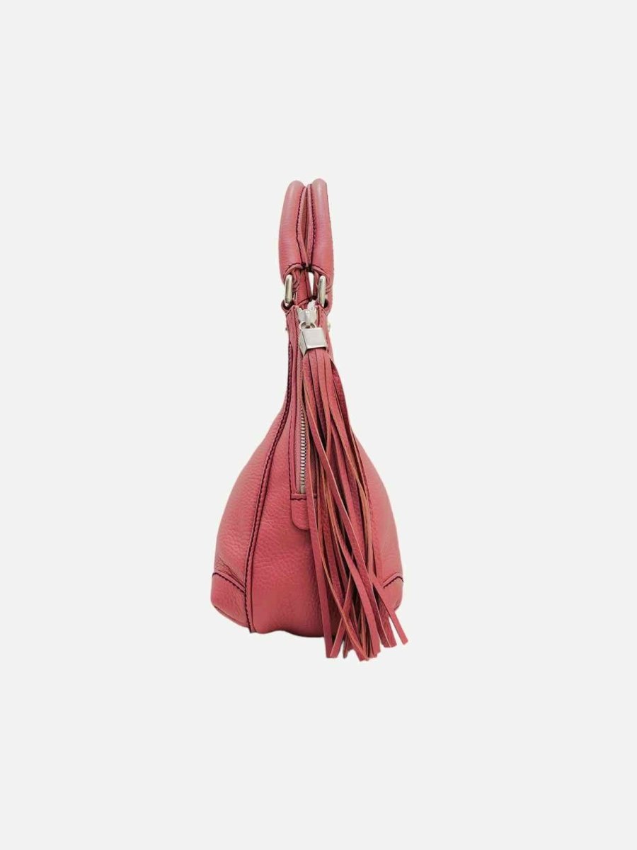 Pre - loved CHANEL Vintage Pink Tassel Shoulder Bag at Reems Closet