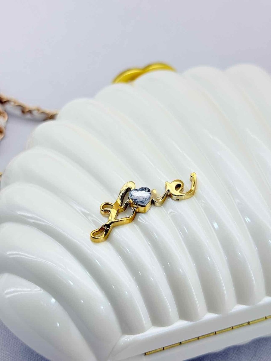 Pre - loved CHANEL VIP Limited Edition White Clutch at Reems Closet