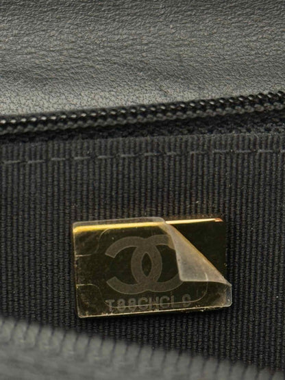 Pre - loved CHANEL Wallet on Chain Black Shoulder Bag at Reems Closet