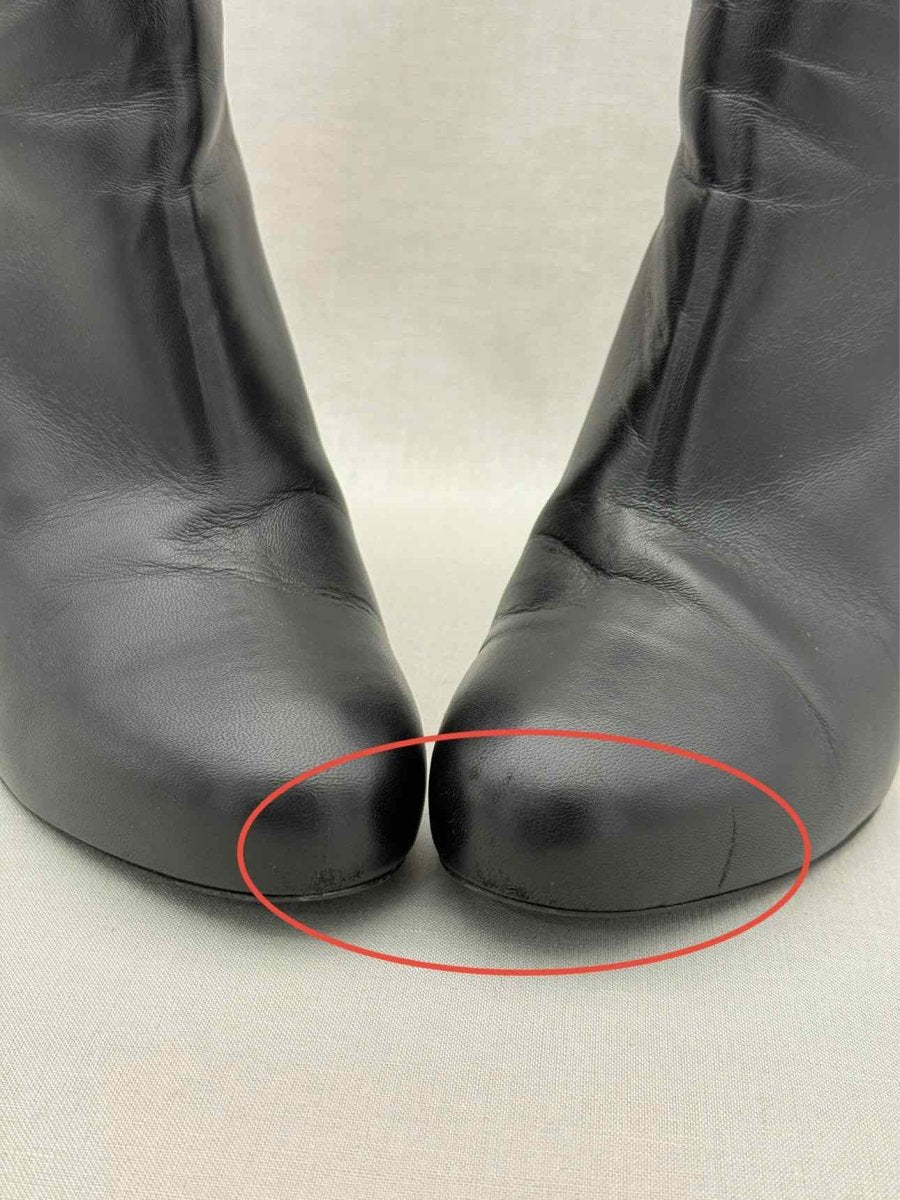 Pre - loved CHANEL Wedge Black Size EU 39 Ankle Boots at Reems Closet