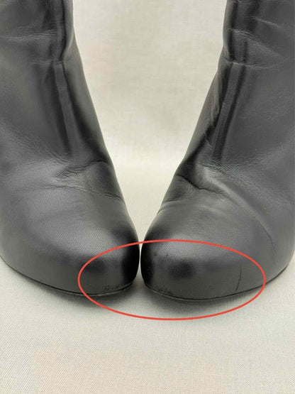 Pre - loved CHANEL Wedge Black Size EU 39 Ankle Boots at Reems Closet