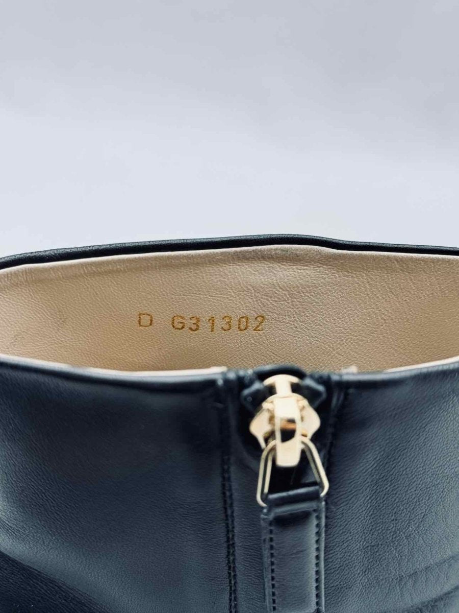 Pre - loved CHANEL Wedge Black Size EU 39 Ankle Boots at Reems Closet