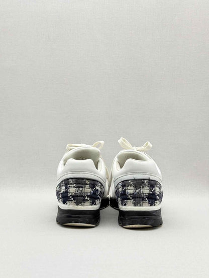 Pre-loved CHANEL White & Black Size EU 40 Sneakers at Reems Closet